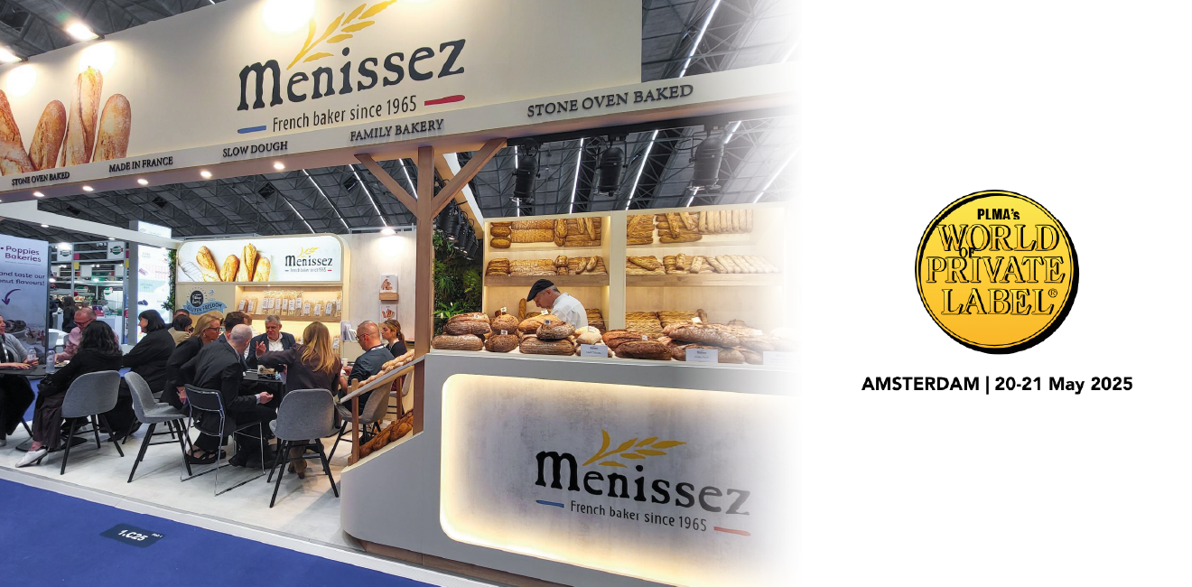 Stand de la Maison Menissez au salon PLMA 2025 à Amsterdam - Innovation boulangère industrielle française